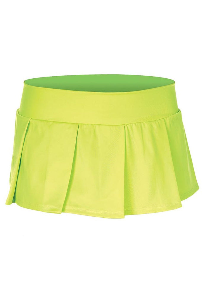 Shop this women's neon green school girl outfit skirt