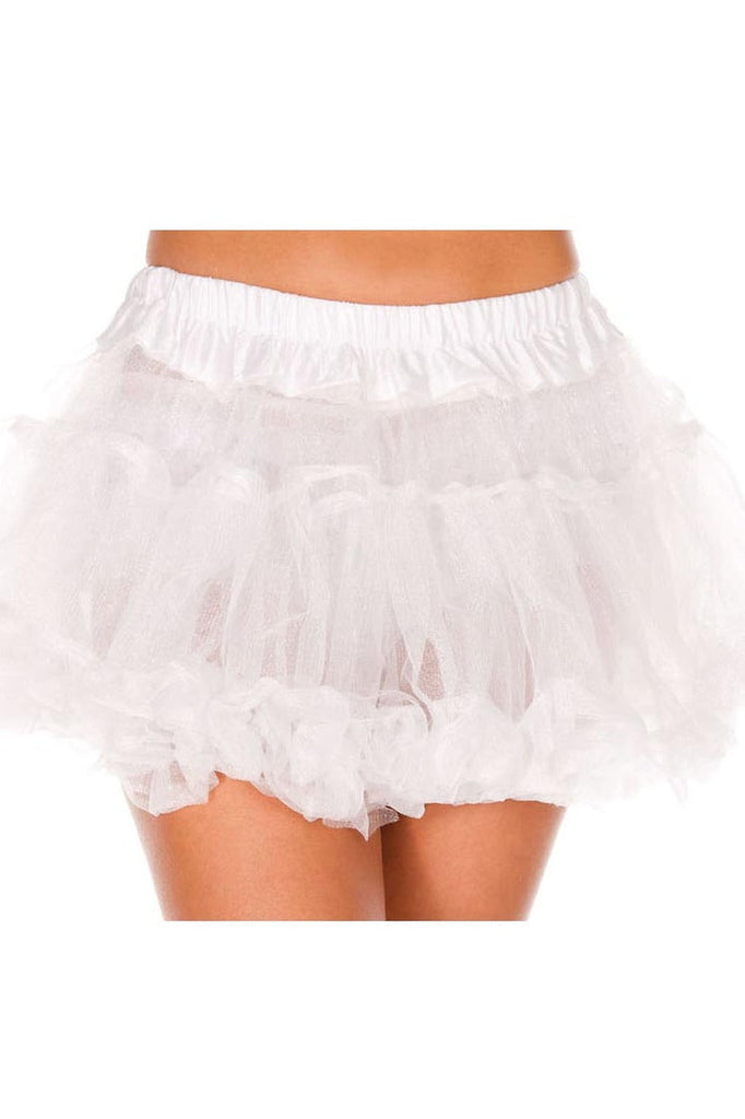 Shop this women's white mid length tulle petticoat