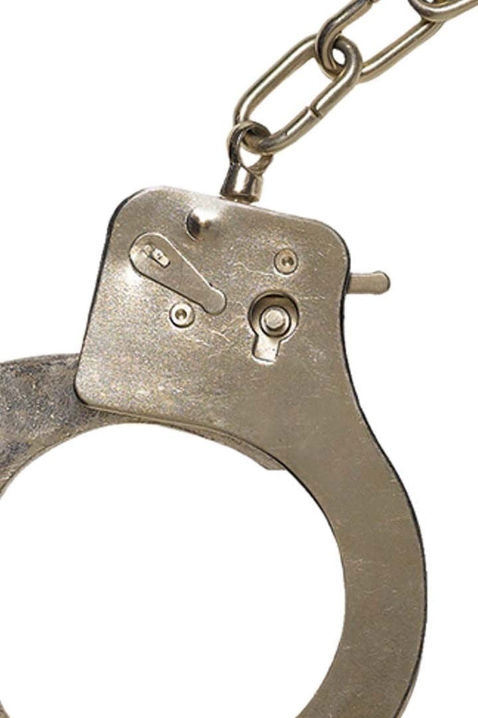 metal handcuffs cop costume accessory