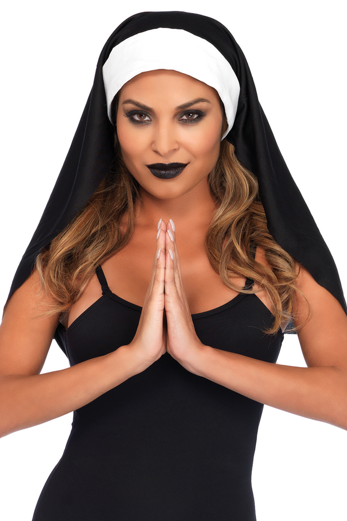 Shop this women's sexy accessory featuring a naughty nun habit headpiece for a nun DIY costume