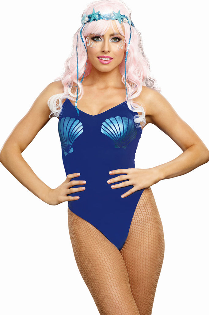 shop this mermaid bodysuit with mermaid shell cups