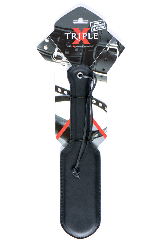 Triple X leather paddle