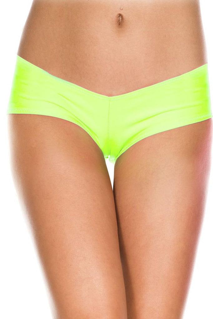 Shop this women's neon green hipster cut booty shorts for bloomers
