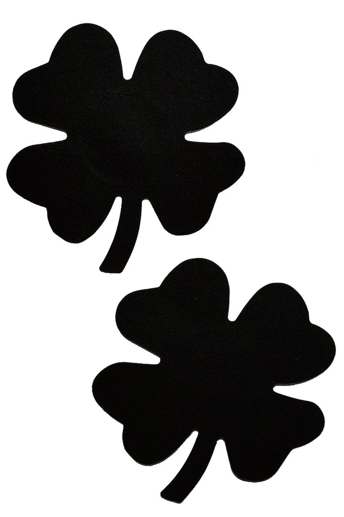 Black mini shamrock nipple pasties