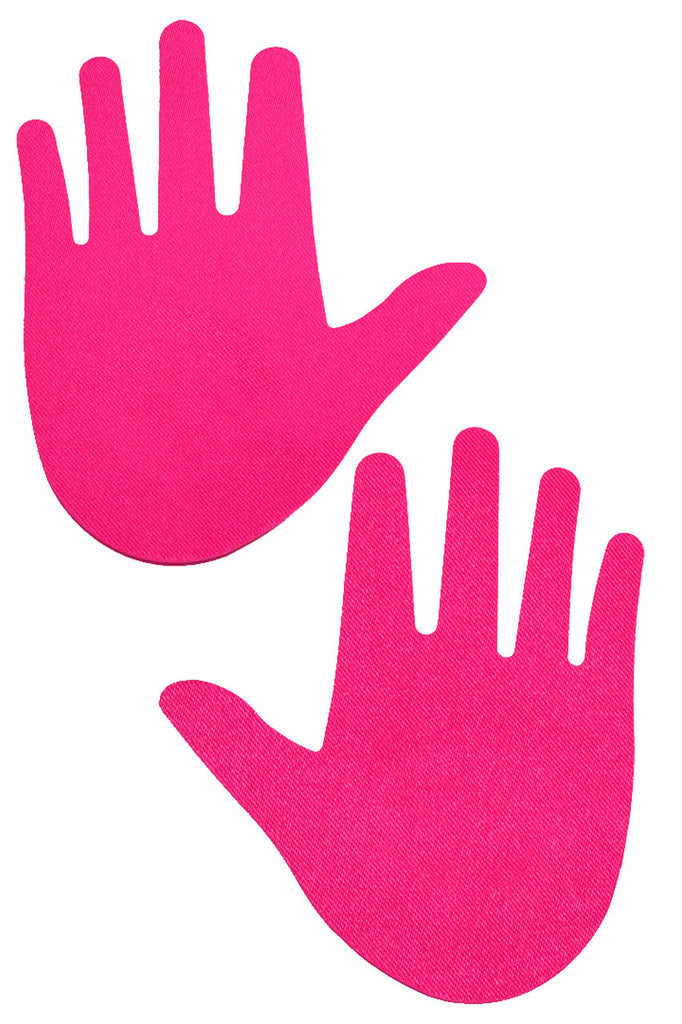 Hot pink mini hands nipple pasties
