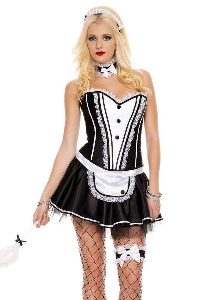 Shop this women's sexy French maid outfit with corset French maid costume