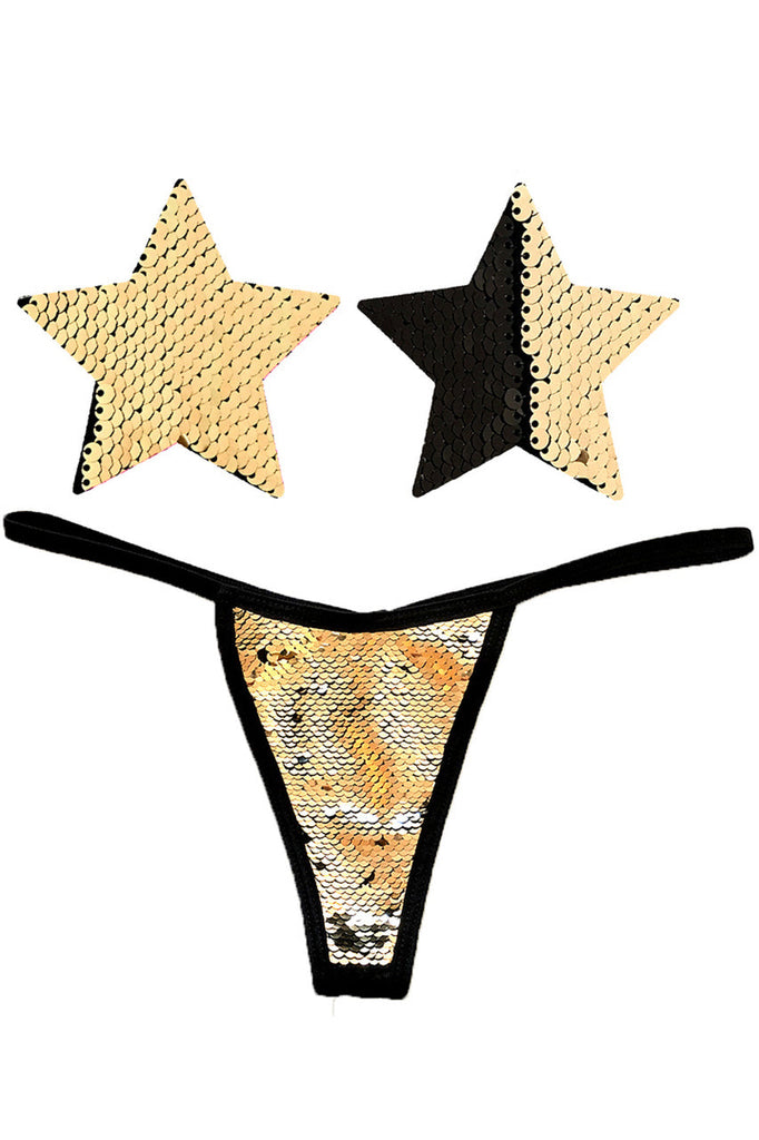 Shop these Athena Flip Sequin Nipple Pasties &amp; G-String Panty that features a flip sequin nipple pasties and matching flip sequin g string panty
