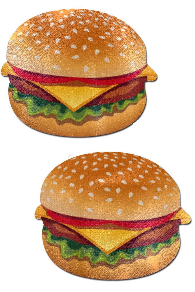 Shop these cheeseburger nipple cover pasties
