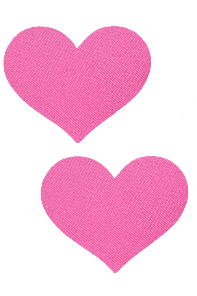 Pink mini heart nipple pasties