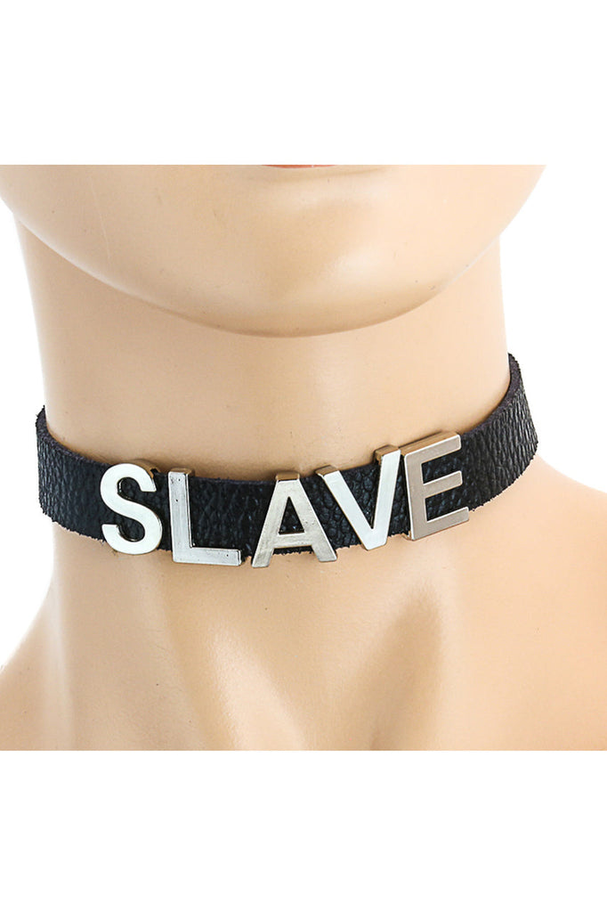 Shop for chokers with words featuring this SLAVE slave collar bdsm collar