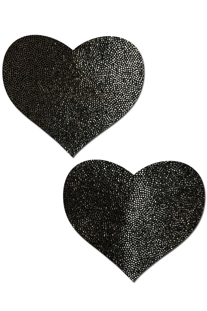 Shop black liquid heart nipple cover pasties for everyday reusable use